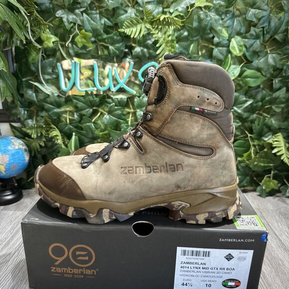 Zamberlan 4014 Lynx MID GTX  RR BOA Vibram 3D Camo Hydronic Brown Men 10 main image 6